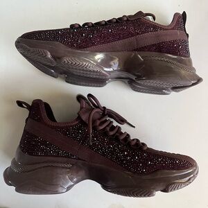 Steve Madden Burgundy Maxima Sneakers Size 10